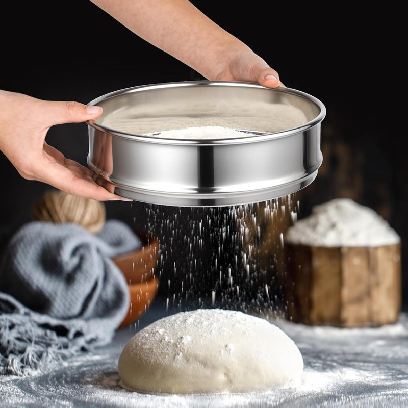 LABLPSAI 70 Mesh Lab Sieves 8" Diameter 304 Stainless Steel Wire Cloth Test Sieve for Industrial Laboratory Home - Image 3